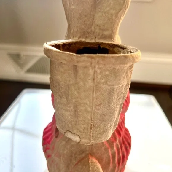 Vintage Paper-Mâché Easter Bunny Candy Container - Picture 5 of 6